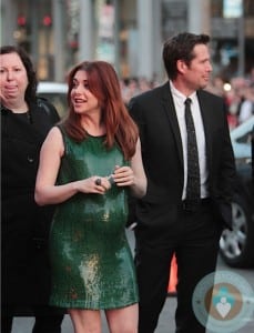 Pregnant Alyson Hannigan, Alexis Denisof at LA Premiere of American Reunion