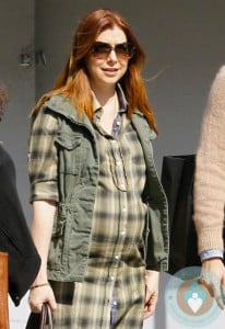 Pregnant Alyson Hannigan shops in LA