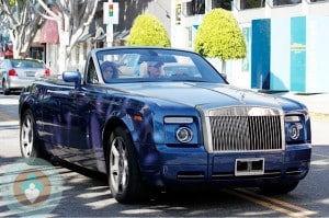 Pregnant Kourtney Kardashian and Scott Disick Rolls Royce