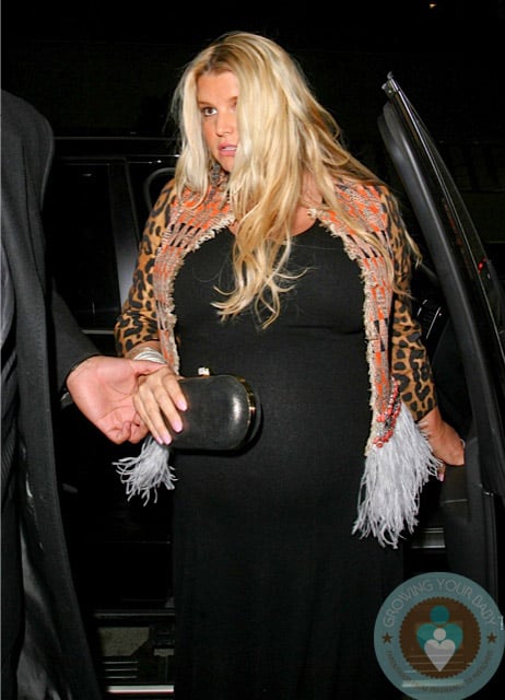 Pregnnat Jessica Simpson with Eric Johnson at Mr