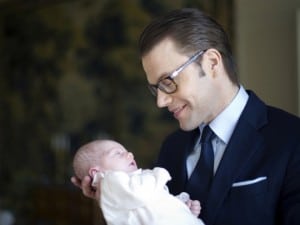 Prince Daniel with princess Estelle