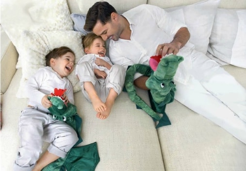 Ricky Martin with twins Valentino and Matteo