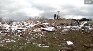 The decker house after tornado