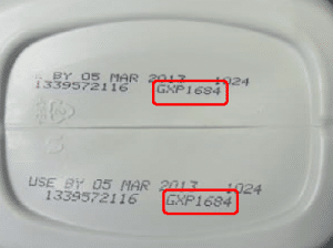 recalled Gerber® Good Start® Infant Formula batch number