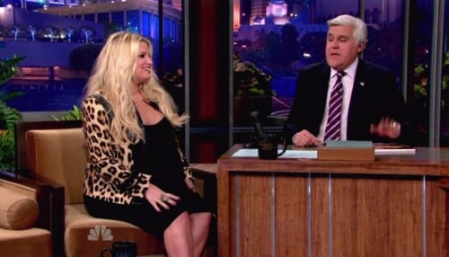 Very pregnant Jessica Simpson on Jay Leno