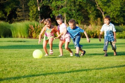 Kids Playing outdoors