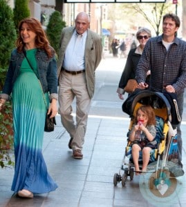 Alyson Hannigan, Satyana and alexis denisof in NYC