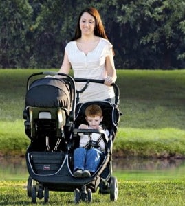 BRitax B-agile double stroller black - infant seat