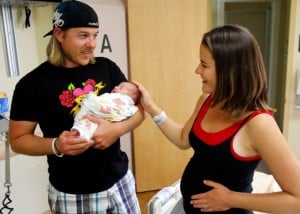 Christy and Matt Henry baby born on freeway