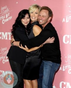 Jennie Garth, Ian Ziering and Shannon Doherty Birthday party