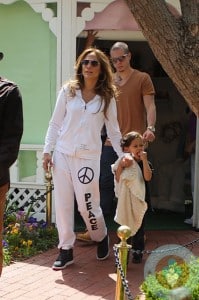 Jennifer Lopez and Casper Smart with Max Anthony