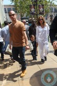 Jennifer Lopez and Casper Smart with Max Anthony Easter Bunny