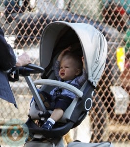 Jude Stewart out for a walk in LA