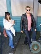 Lindsay Price, Curtis Stone with son Hudson in Sydney
