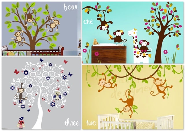 Monkey Wall Decalls Nursery Growing Your Baby Monkey Wall Decalls Nursery