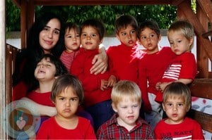 Nadya suleman octuplets and another one of her children