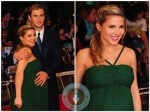 Pregnant Elsa Pataky and Chris Hemsworth at the premiere of Marvel Avengers