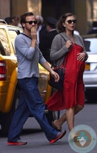 Pregnant Maggie Gyllenhaal and Peter Sarsgaard in NYC