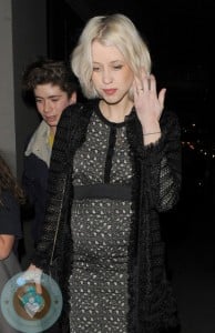 Pregnant Peach Geldof out in London