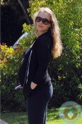 pregnant Elizabeth Berkley out in LA