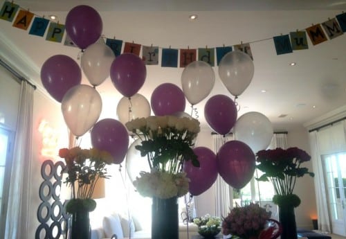 victoria Beckham birthday balloons
