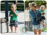 Ali Larter at Coldwater Canyon Park with Theodore