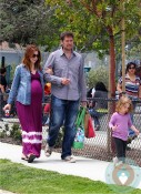 Alyson Hannigan, Alexis Denisof, Satyana Denisof at the Park LA