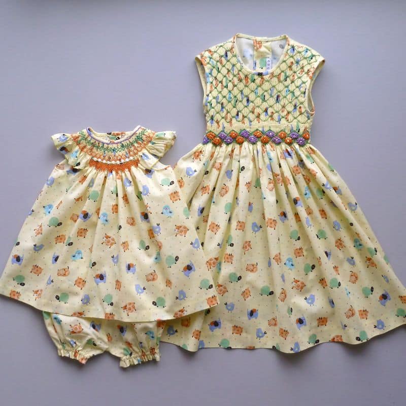 sesame street smocked dress