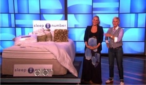 Ellen DeGeneres Mothers day show - sleep number bed