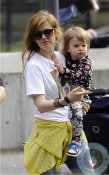 Isla Fisher and daughter Elula Cohen @ the park