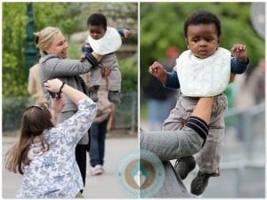 Jackson Theron out in Paris