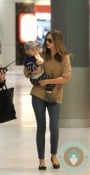 Miranda Kerr, Flynn Bloom arrive in Sydney