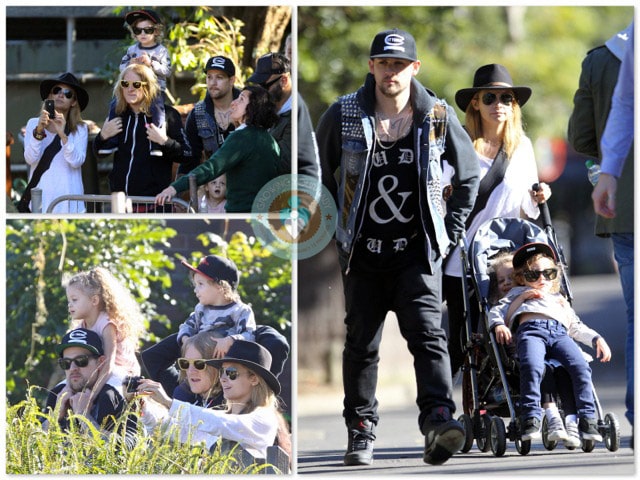 Nicole Richie, Joel Madden, Sparrow Madden, Harlow Madden, Australia Zoo