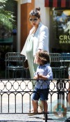 Pregnant Kourtney Kardashian, Mason Disick @ the park