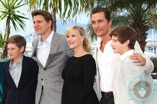 Pregnant Reese WITHERSPOON, Matthew MCCONAUGHEY, Tye SHERIDAN, Jacob LOFLAND cannes 2012