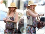 Pregnant Sienna Miller in London