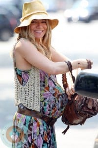 Pregnant Sienna Miller out in London