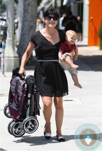 Selma Blair, Arthur Bleick out in LA baby jogger