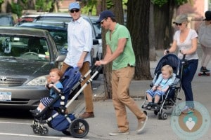 Will Arnett, Amy Poehler, Archie Arnett, Able Arnett, NYC