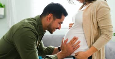 couple excited about pregnancy