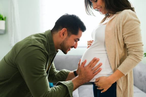 couple excited about pregnancy