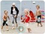 gwen stefani, beach Marina Del Rey, kingston rossdale, zuma rossdale