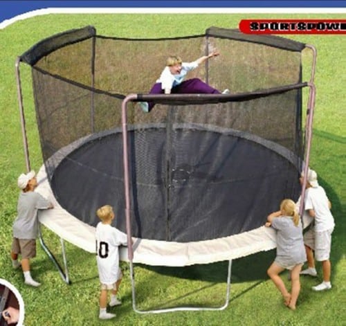 image of recalled Sportspower Limited Trampolines