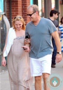 pregnant Kayte Walsh, Kelsey Grammer in NYC
