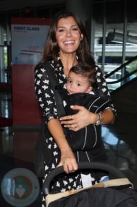 Ali Landry with son Marcelo Monteverde LAX