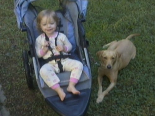 Faith Wilson with her dog Ruby