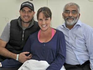 Hayden and Tarryn Ford with paediatric surgeon, Dr Samad Shaik