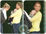 Hilary Duff out shopping Robertson son Luca