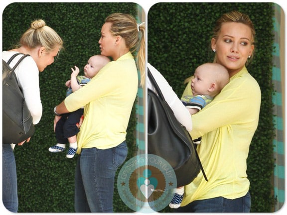 Hilary Duff out shopping Robertson son Luca