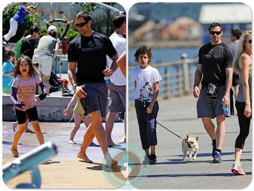 Hugh Jackman, Ava Jackman, Oscar Jackman NYC